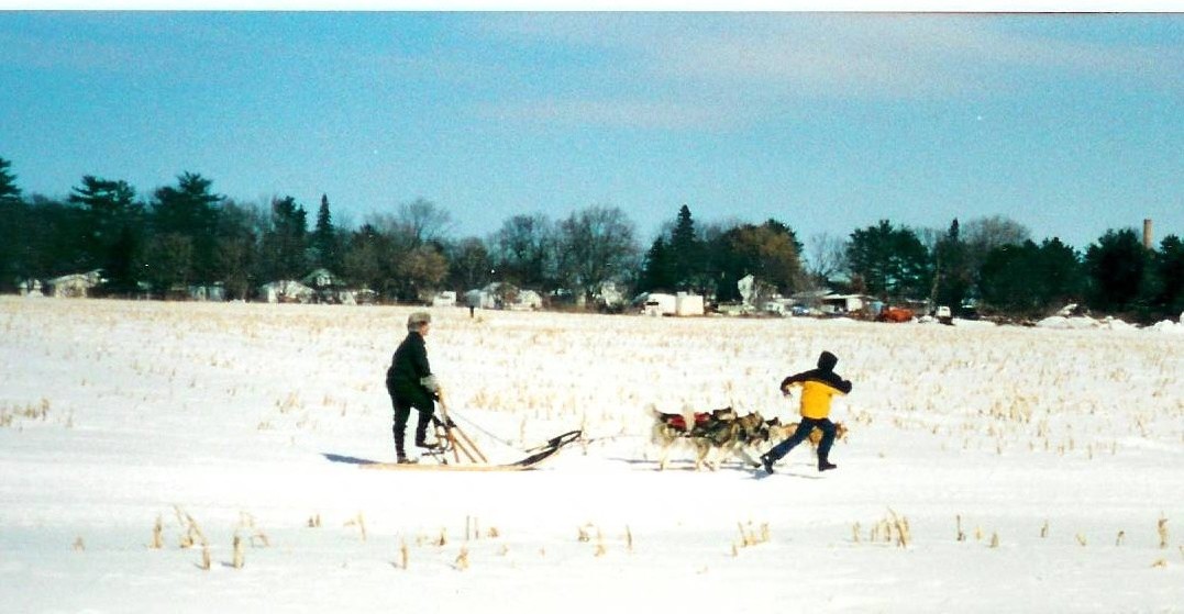 County Highway Q in King, WI in about the Year 2000